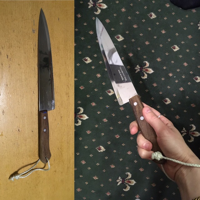 Нож для обрезки семян борщевика